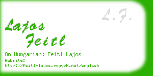 lajos feitl business card